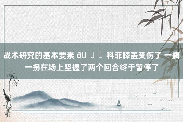 战术研究的基本要素 😐科菲膝盖受伤了 一瘸一拐在场上坚握了两个回合终于暂停了