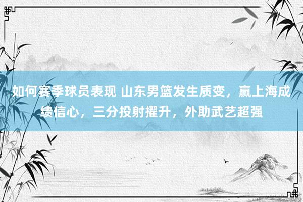 如何赛季球员表现 山东男篮发生质变，赢上海成绩信心，三分投射擢升，外助武艺超强