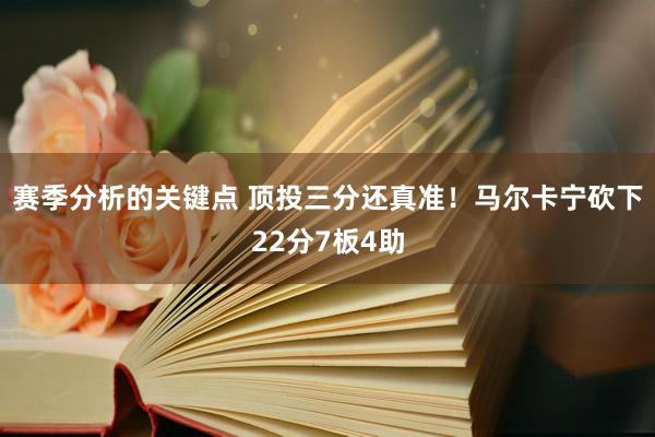 赛季分析的关键点 顶投三分还真准！马尔卡宁砍下22分7板4助