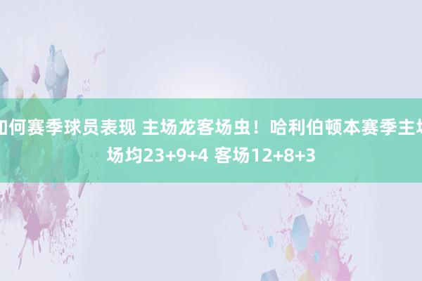 如何赛季球员表现 主场龙客场虫！哈利伯顿本赛季主场场均23+9+4 客场12+8+3