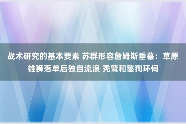 战术研究的基本要素 苏群形容詹姆斯垂暮：草原雄狮落单后独自流浪 秃鹫和鬣狗环伺