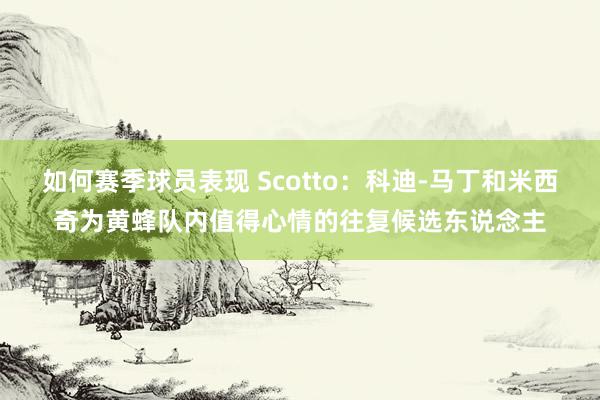 如何赛季球员表现 Scotto：科迪-马丁和米西奇为黄蜂队内值得心情的往复候选东说念主