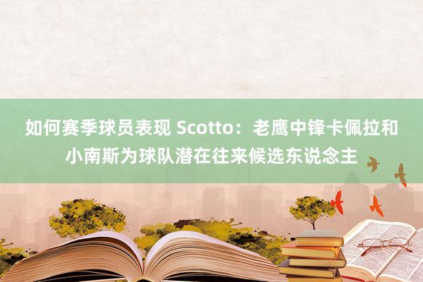 如何赛季球员表现 Scotto：老鹰中锋卡佩拉和小南斯为球队潜在往来候选东说念主